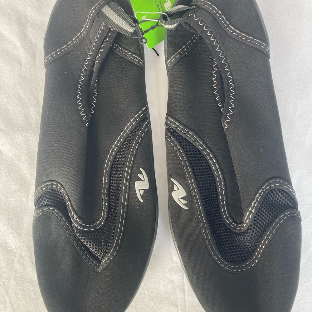 Athletic Works Black Slip-On Water Shoes